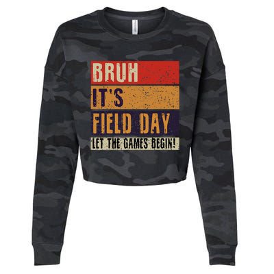 Bruh It’S Field Day Let The Games Begin Cropped Pullover Crew