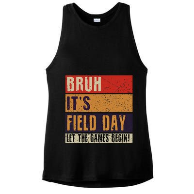 Bruh It’S Field Day Let The Games Begin Ladies PosiCharge Tri-Blend Wicking Tank