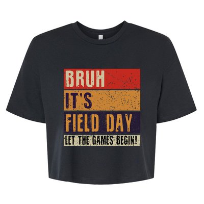 Bruh It’S Field Day Let The Games Begin Bella+Canvas Jersey Crop Tee