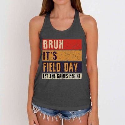 Bruh It’S Field Day Let The Games Begin Women's Knotted Racerback Tank