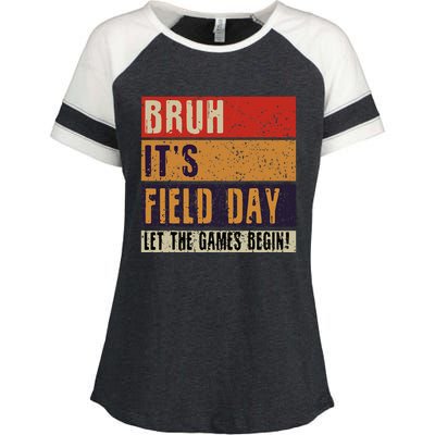 Bruh It’S Field Day Let The Games Begin Enza Ladies Jersey Colorblock Tee