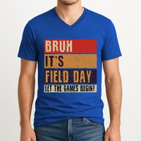Bruh It’S Field Day Let The Games Begin V-Neck T-Shirt