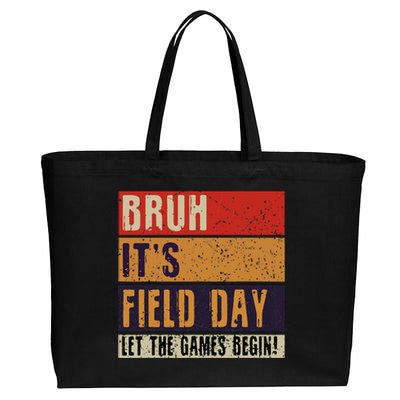 Bruh It’S Field Day Let The Games Begin Cotton Canvas Jumbo Tote