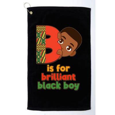 B Is For Brilliant Black Boy Celebrating Black History Golf Towel