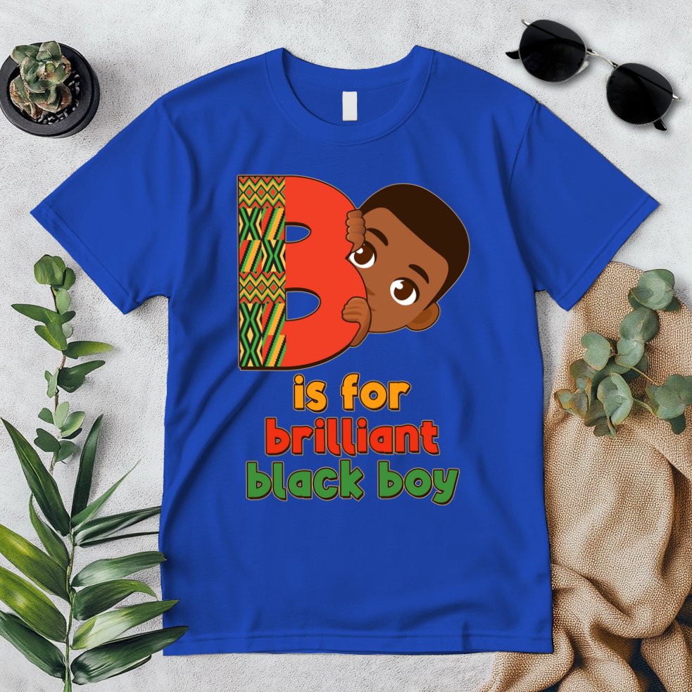 B Is For Brilliant Black Boy Celebrating Black History Premium T-Shirt