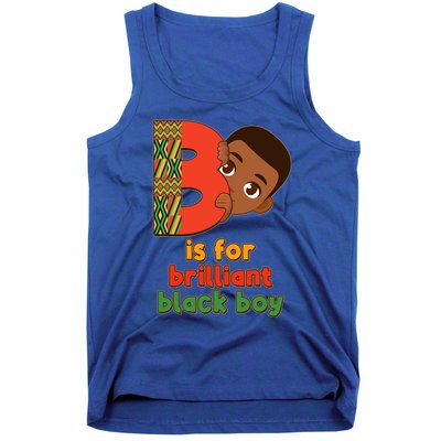 B Is For Brilliant Black Boy Celebrating Black History Tank Top
