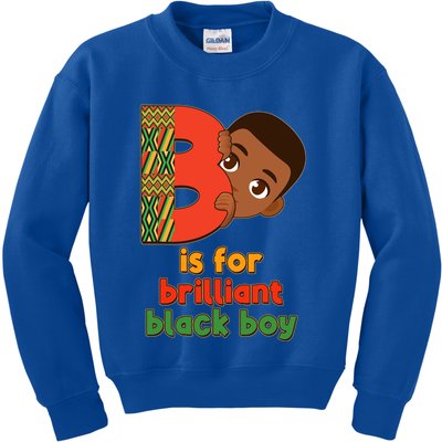B Is For Brilliant Black Boy Celebrating Black History Kids Sweatshirt