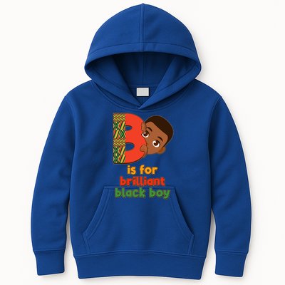 B Is For Brilliant Black Boy Celebrating Black History Kids Hoodie