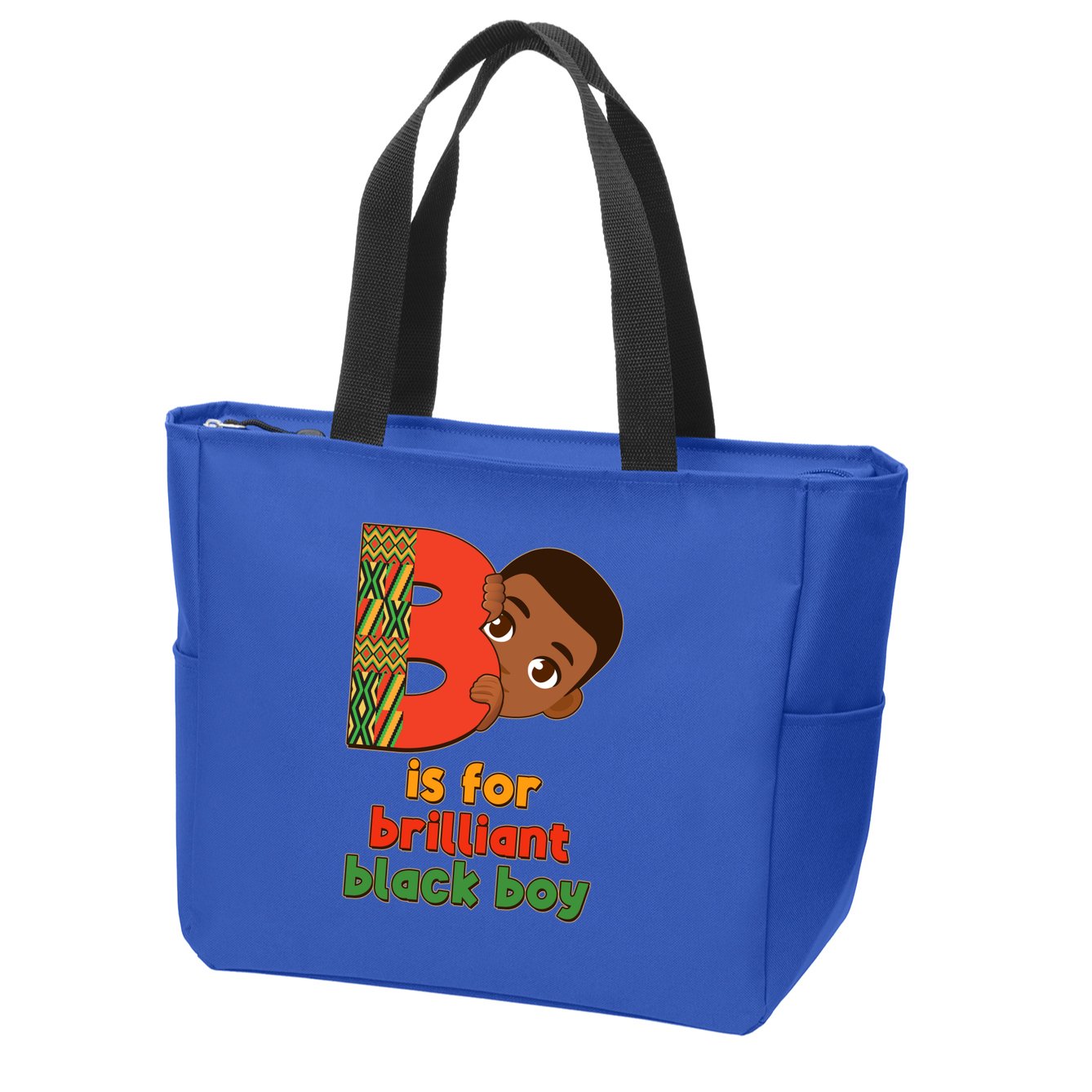 B Is For Brilliant Black Boy Celebrating Black History Zip Tote Bag