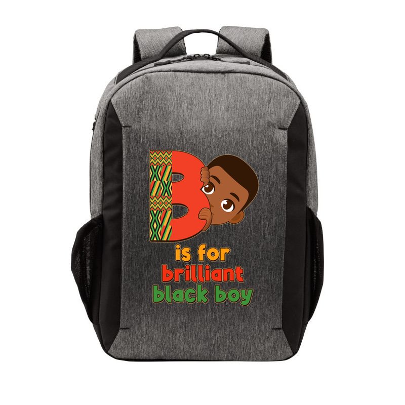 B Is For Brilliant Black Boy Celebrating Black History Vector Backpack