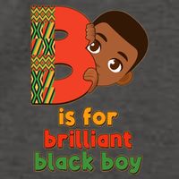 B Is For Brilliant Black Boy Celebrating Black History Vector Backpack