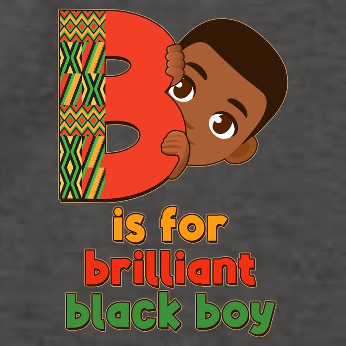 B Is For Brilliant Black Boy Celebrating Black History Vector Backpack