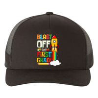 Blast Into First Grade Back To School 1st Grade Yupoong Adult 5-Panel Trucker Hat