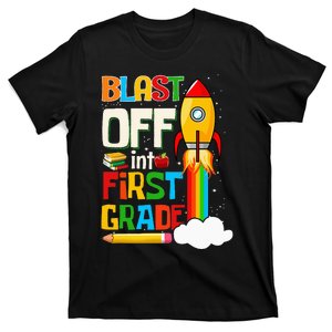 Blast Into First Grade Back To School 1st Grade T-Shirt