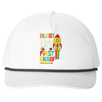 Blast Into First Grade Back To School 1st Grade Snapback Five-Panel Rope Hat