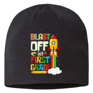 Blast Into First Grade Back To School 1st Grade Sustainable Beanie