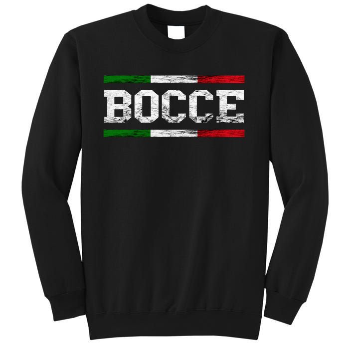 Bocce Italy Flag Pallino Petanque Italian Pride Boccia Team Sweatshirt