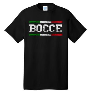 Bocce Italy Flag Pallino Petanque Italian Pride Boccia Team Tall T-Shirt