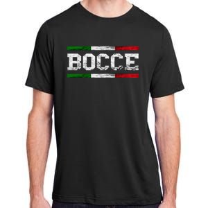 Bocce Italy Flag Pallino Petanque Italian Pride Boccia Team Adult ChromaSoft Performance T-Shirt