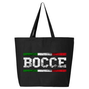 Bocce Italy Flag Pallino Petanque Italian Pride Boccia Team 25L Jumbo Tote