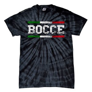 Bocce Italy Flag Pallino Petanque Italian Pride Boccia Team Tie-Dye T-Shirt