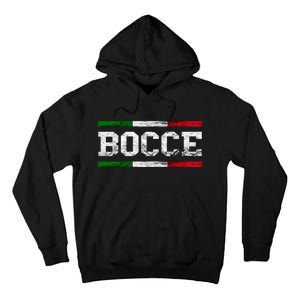 Bocce Italy Flag Pallino Petanque Italian Pride Boccia Team Tall Hoodie