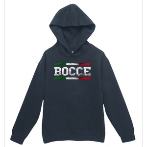 Bocce Italy Flag Pallino Petanque Italian Pride Boccia Team Urban Pullover Hoodie