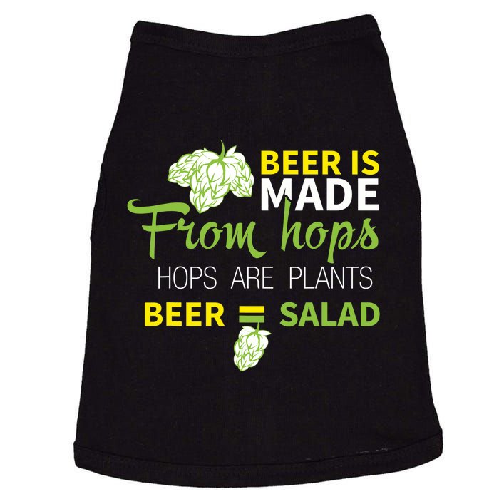 Beer Is From Hops Beer Equals Salad Alcoholic Party Doggie Tank