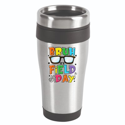 Bruh Its Field Day Teacher Happy Field Day 16oz Travel Tumbler