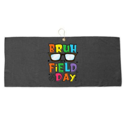 Bruh Its Field Day Teacher Happy Field Day Large Microfiber Waffle Golf Towel