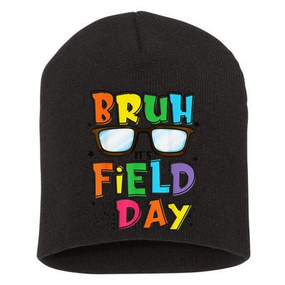 Bruh Its Field Day Teacher Happy Field Day Short Acrylic Beanie