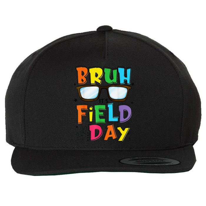 Bruh Its Field Day Teacher Happy Field Day Wool Snapback Cap