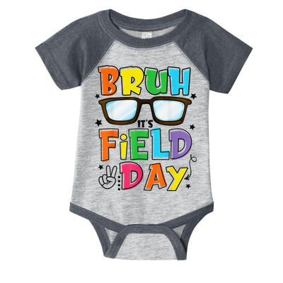 Bruh Its Field Day Teacher Happy Field Day Infant Baby Jersey Bodysuit