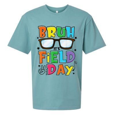 Bruh Its Field Day Teacher Happy Field Day Sueded Cloud Jersey T-Shirt