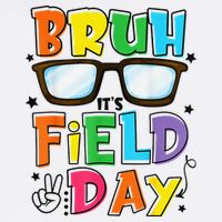 Bruh Its Field Day Teacher Happy Field Day Garment-Dyed Sweatshirt