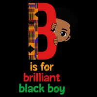 B Is For Brilliant Black Black History Month 7-Panel Snapback Hat