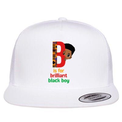 B Is For Brilliant Black Black History Month Flatbill Hat