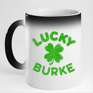 Burke Irish Family Saint Patrick's Day Irish Burke 11oz Black Color Changing Mug