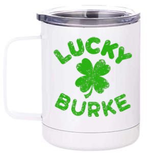 Burke Irish Family Saint Patrick's Day Irish Burke 12 oz Stainless Steel Tumbler Cup