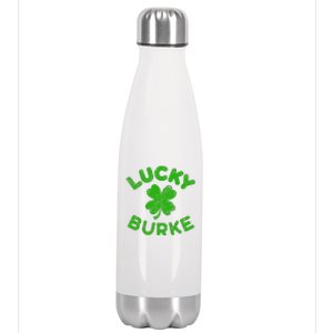 Burke Irish Family Saint Patrick's Day Irish Burke Stainless Steel Insulated Water Bottle