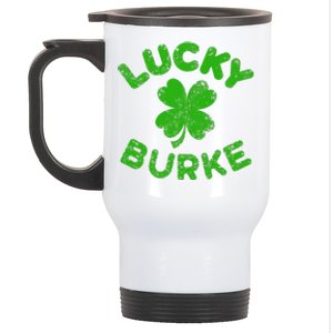 Burke Irish Family Saint Patrick's Day Irish Burke Stainless Steel Travel Mug