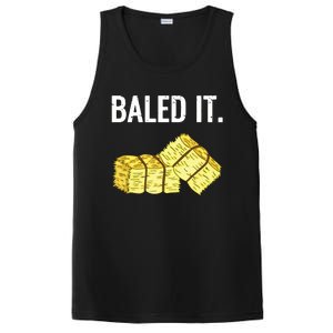 Baled It Farmer Hay Baling Bale Joke Gift PosiCharge Competitor Tank