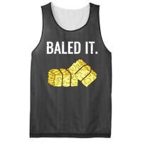 Baled It Farmer Hay Baling Bale Joke Gift Mesh Reversible Basketball Jersey Tank