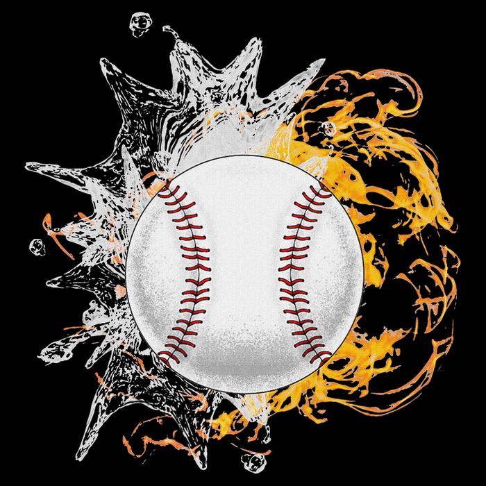 Baseball Ice Flame Fire Cool Sports Pitcher Catcher Gift 16 in Basic Backpack