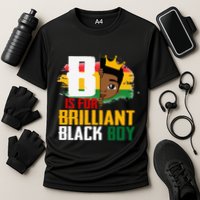 B Is For Brilliant Black BLM Pride Afro African Cooling Performance Crew T-Shirt