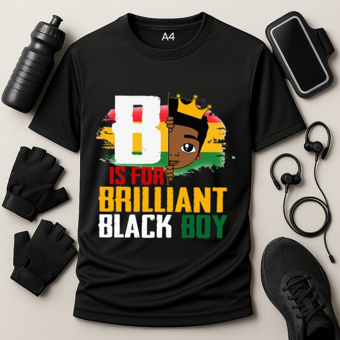 B Is For Brilliant Black BLM Pride Afro African Cooling Performance Crew T-Shirt