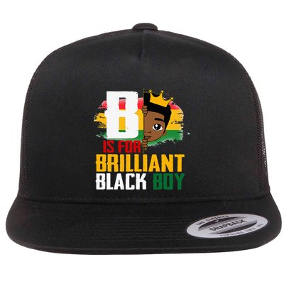 B Is For Brilliant Black BLM Pride Afro African Flatbill Hat