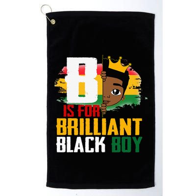 B Is For Brilliant Black BLM Pride Afro African Golf Towel