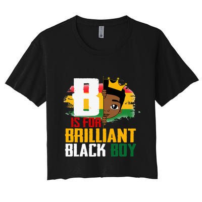 B Is For Brilliant Black BLM Pride Afro African Crop Top