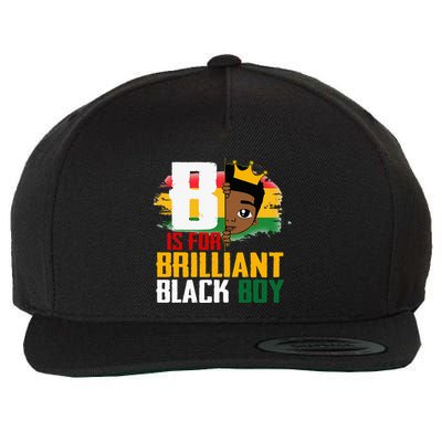 B Is For Brilliant Black BLM Pride Afro African Wool Snapback Cap